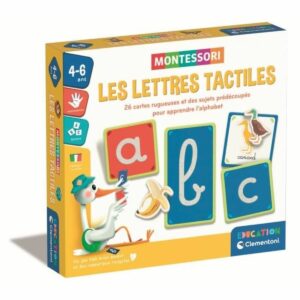 Montessori - Les lettres tactiles pour l'apprentissage
