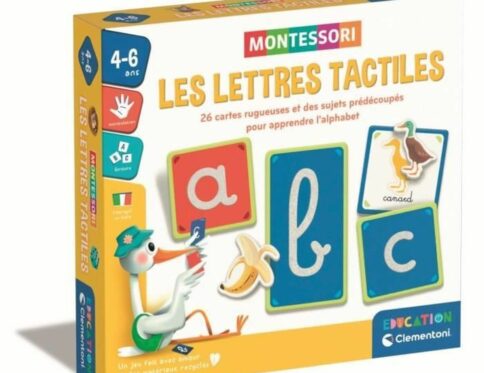 Montessori - Les lettres tactiles pour l'apprentissage