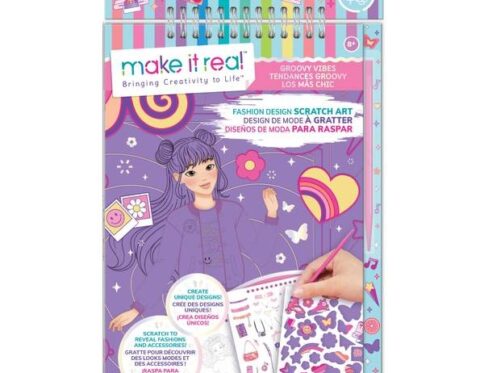 Fashion Design Scratch Art: Groovy Vibes - Art créatif pour enfants