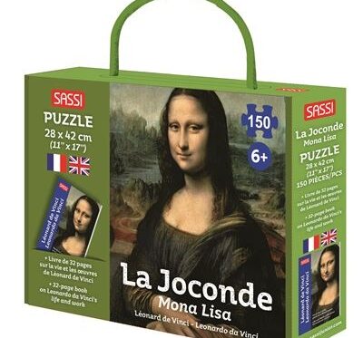Livre et puzzle La Joconde - Découvrez Léonard de Vinci