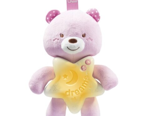 Goodnight Bear Pink - Doudou Doux et Apaisant pour Bébé