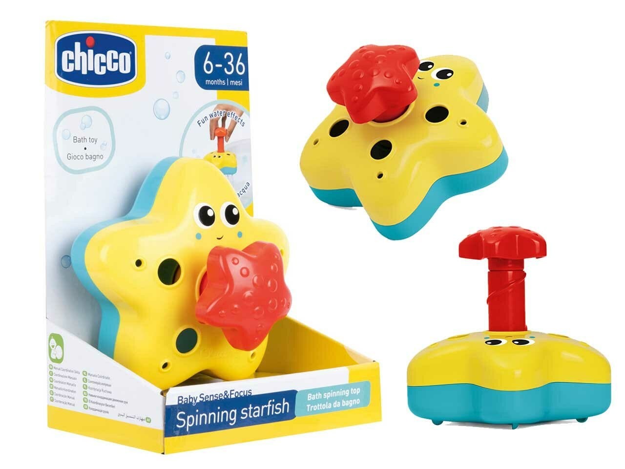 Jouet de bain étoile de mer tournante - Amusement Aquatique