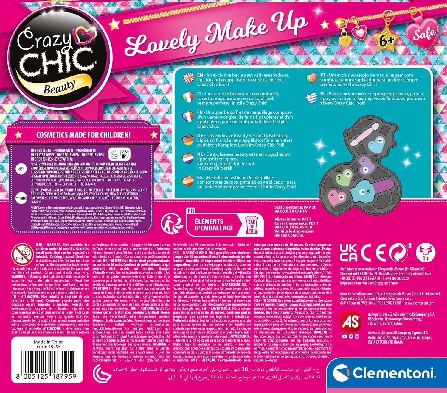 product-7318-4 Palette de maquillage Renard Crazy Chic - Beauté enfantine