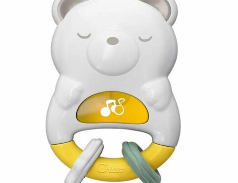 Hochet Jour et Nuit Ours - Stimulez les Sens de Bébé