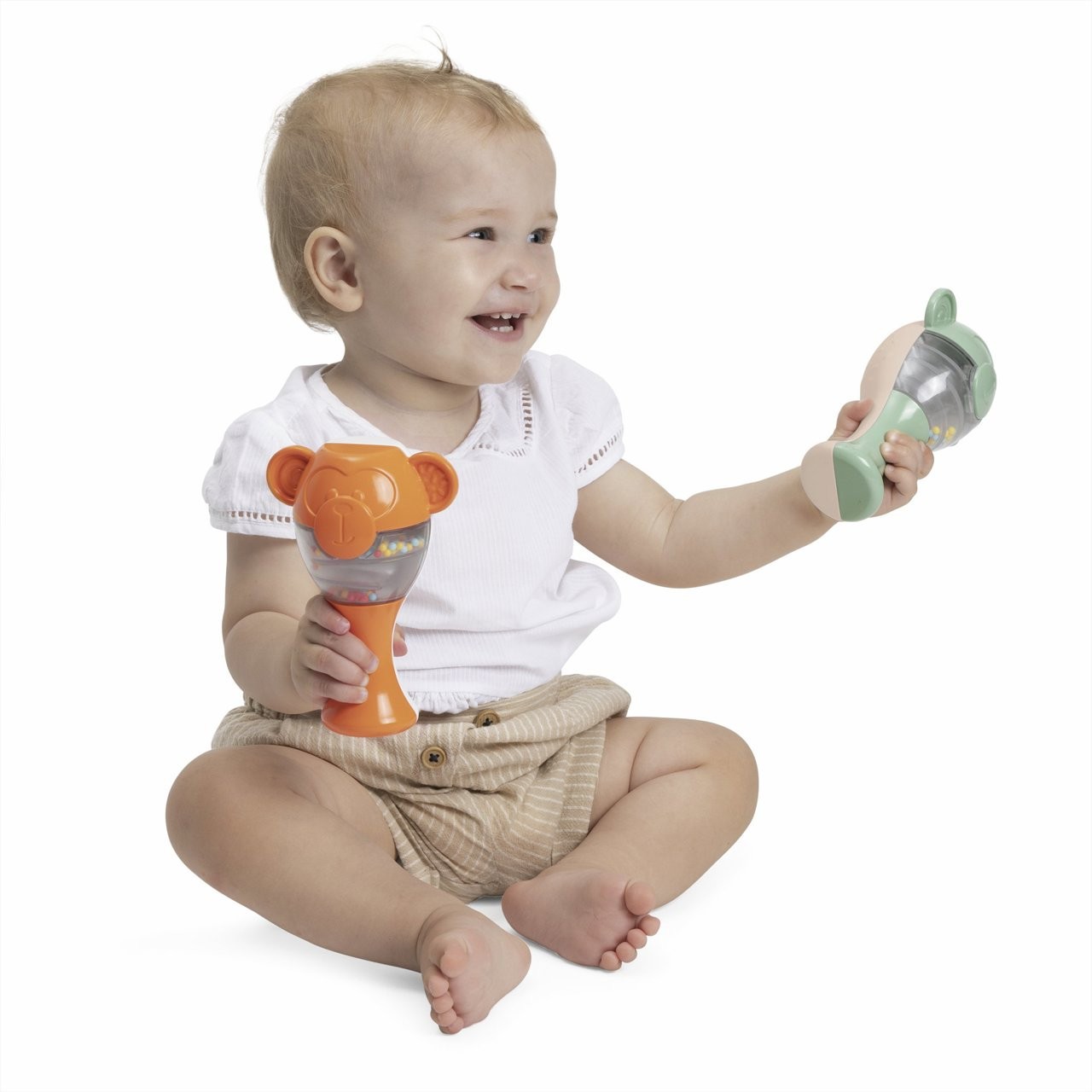 Maracas Monkeys Toy Eco+ - Percussion Écologique pour Enfants