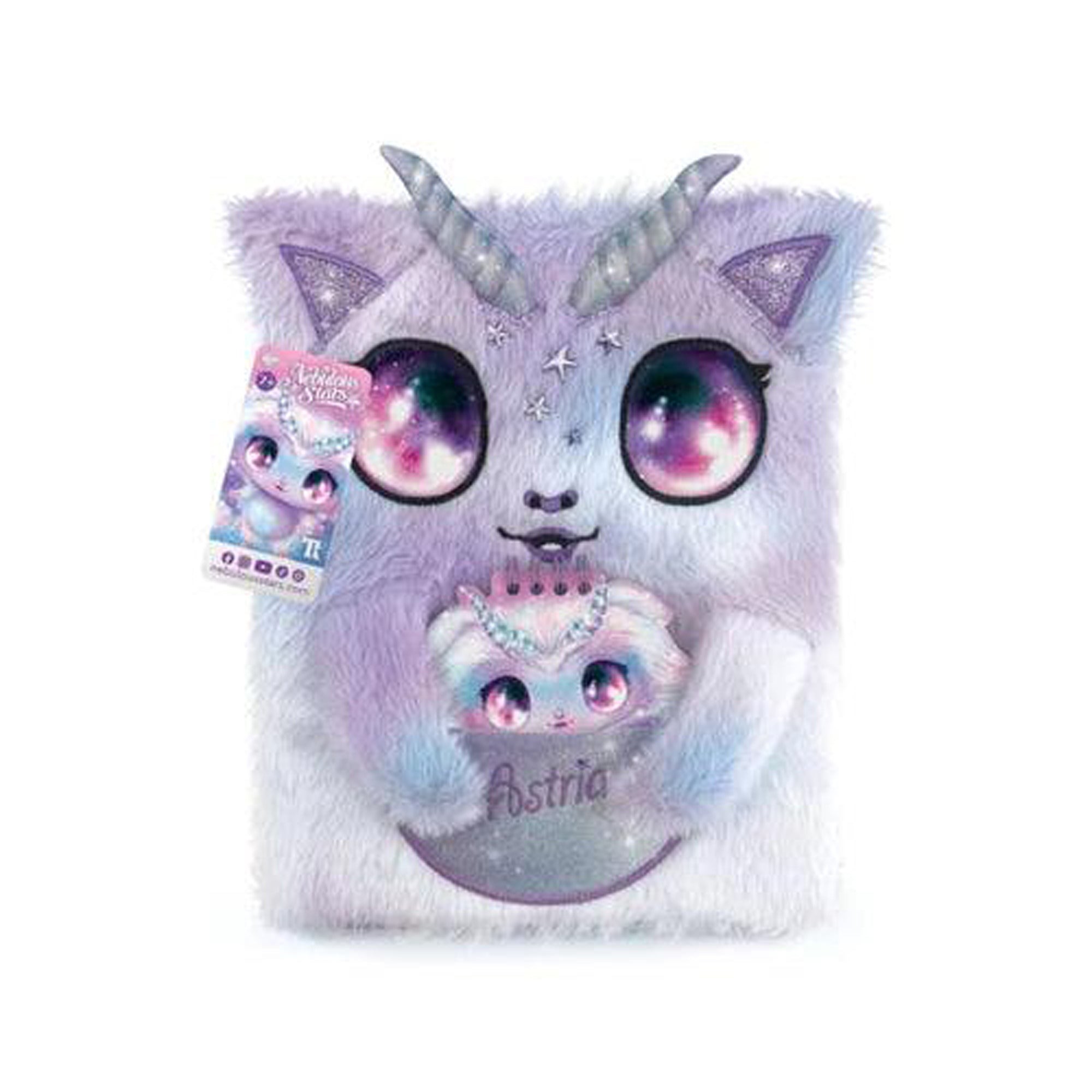 product-8606-1 Large Journal Secret Peluche Astria - Idéal Pour Écrire
