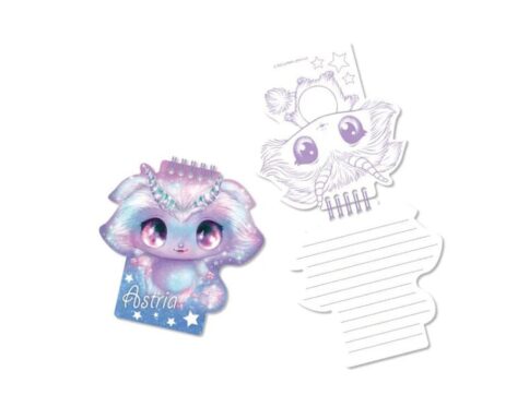 Large Journal Secret Peluche Astria - Idéal Pour Écrire