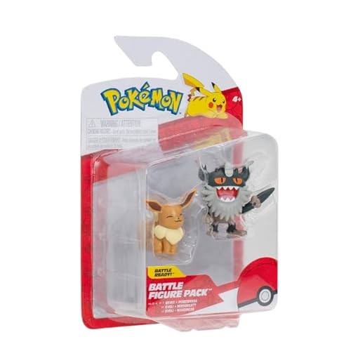Battle Figure Evee & Perrserker - Figurines Pokémon