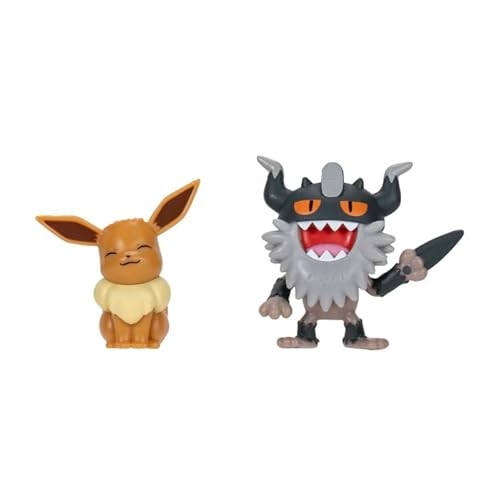 Battle Figure Evee & Perrserker - Figurines Pokémon