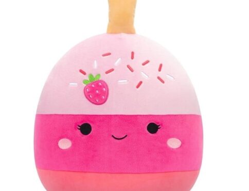 Pama - Pink Strawberry Cake Pop | Medium Squishmallows 12"
