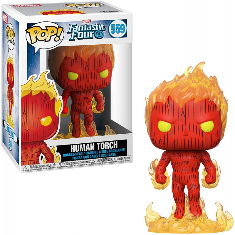 Marvel Fantastic Four: Human Torch – Figurine Funko Pop !