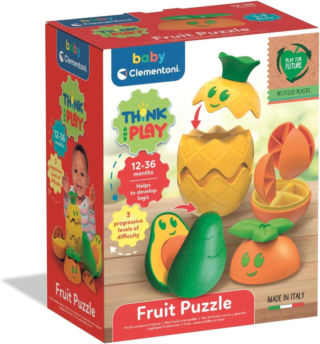 Fruits à empiler - Jeu éducatif ludique pour enfants