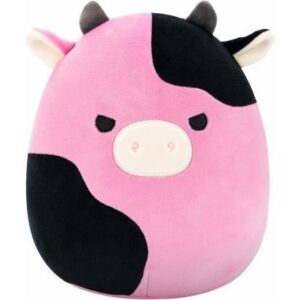 Pollyanna - Peluche 12" Squishmallows Vache Noire et Rose