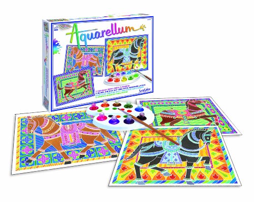 AQUARELLUM - CHEVAUX : Peinture créative pour enfants