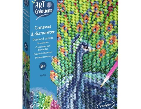 Canevas à Diamanter Paon - Art et Créations | DIY Créatif