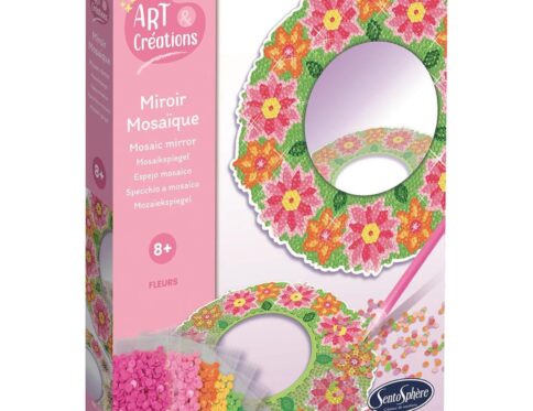 Miroir Mosaïques Fleurs - ART & CREATIONS | Décoration Unique