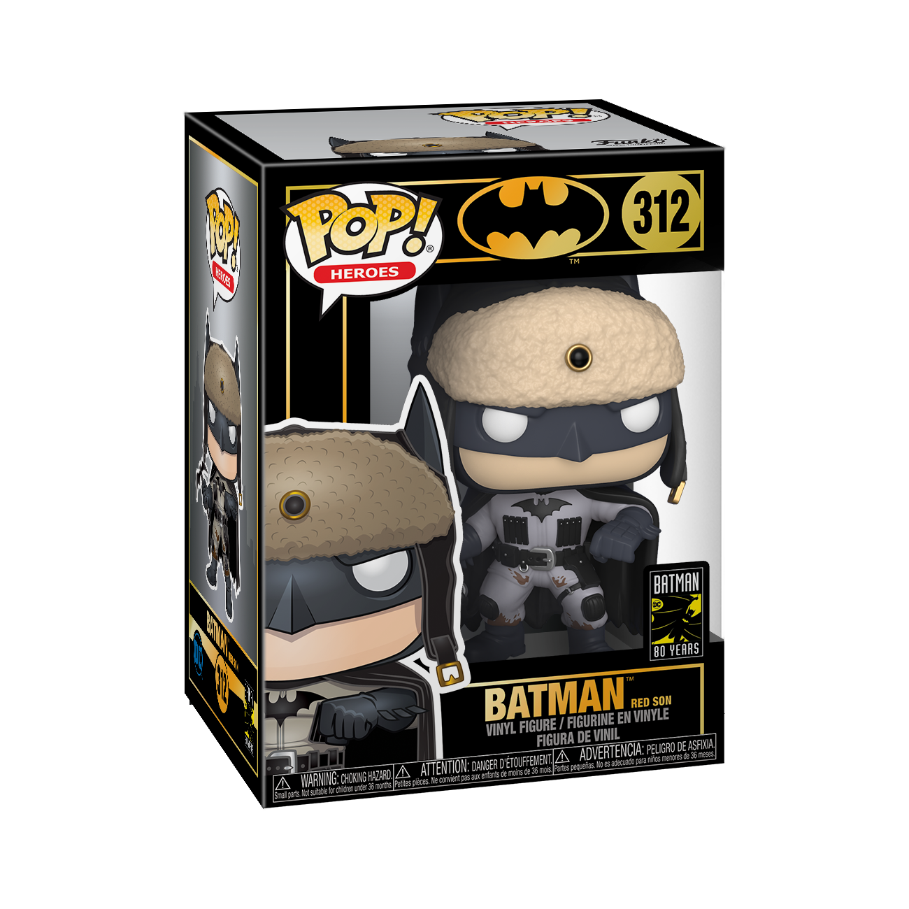 Pop! Heroes: Batman 80th - Red Son Batman - Figurine Funko