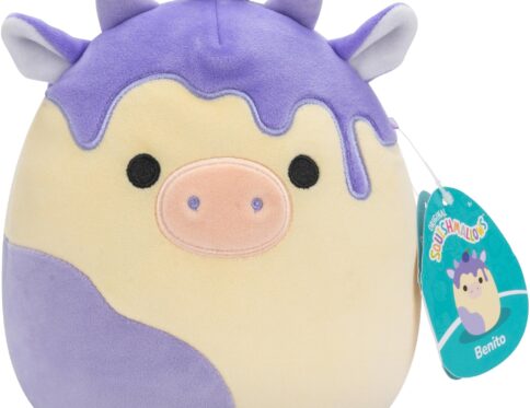 Squishmallows Benito - Blueberry Cheesecake Cow | Peluche Douce