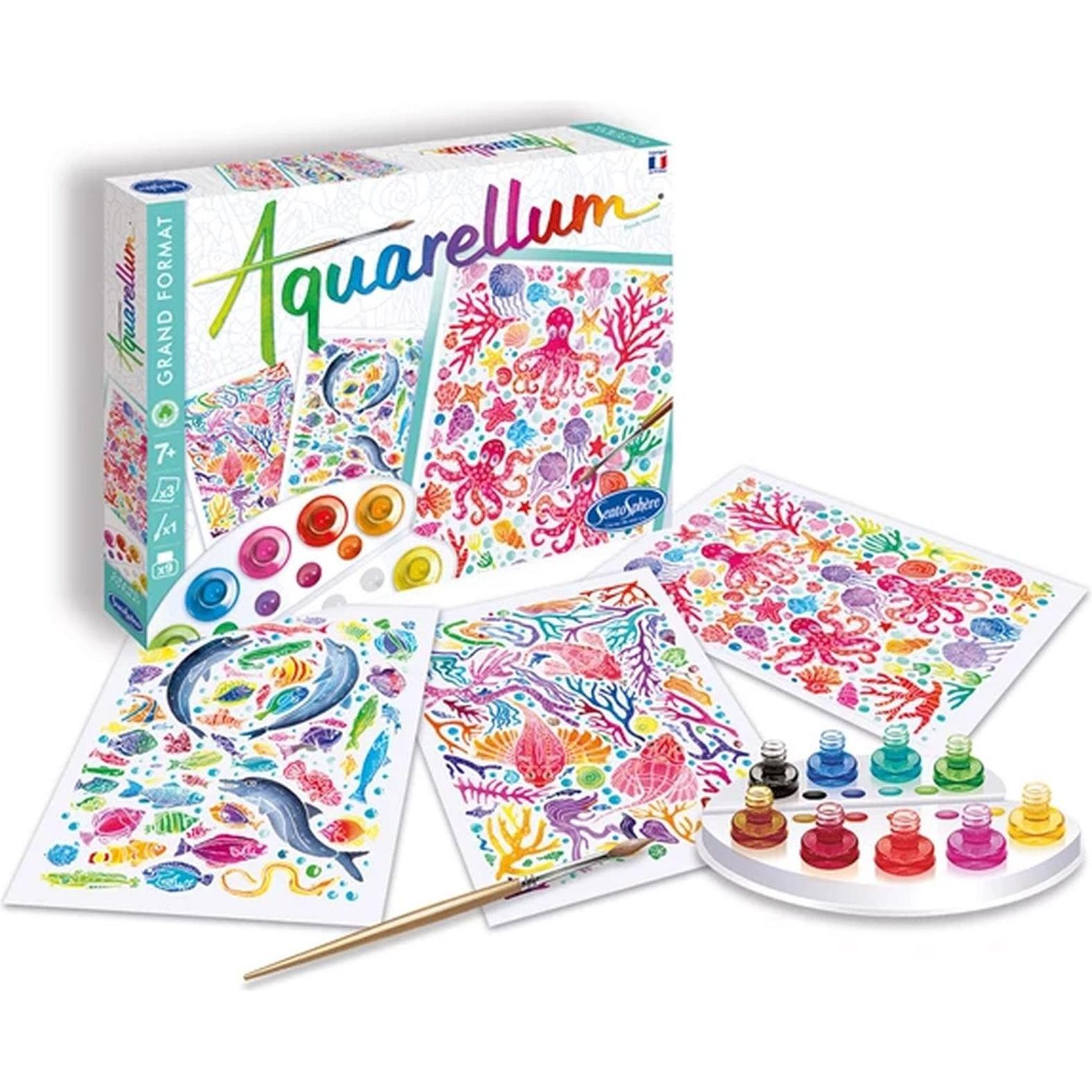 AQUARELLUM - Fonds marins pour peinture aquarelle