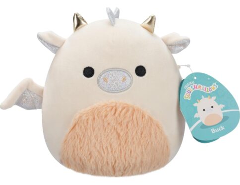 Squishmallows Buck - Peluche Dragon Crème et Pêche | 7.5"