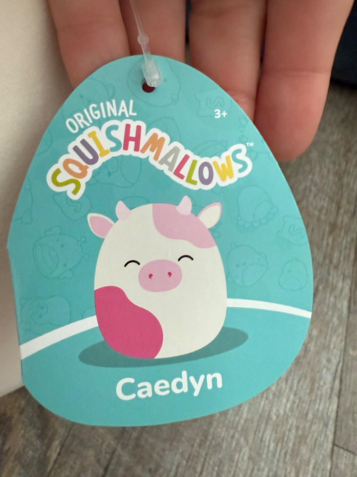 Caedyn - Peluche Vache Rose Squishmallows 16"