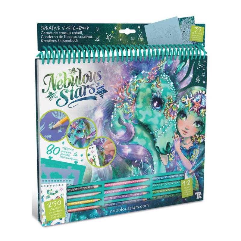 Carnet de croquis créatif – Chevaux fantastiques pour enfants