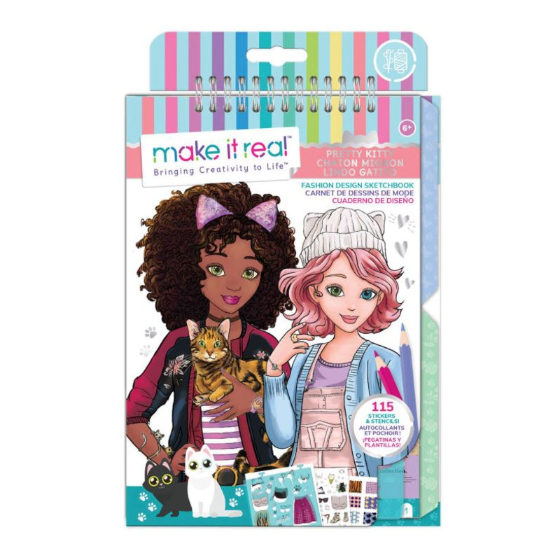 Fashion Design Sketchbook: Pretty Kitty - Apprenez à dessiner