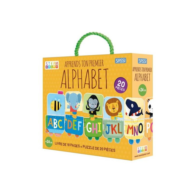 Apprends ton premier alphabet - Livre et Puzzle Educatif