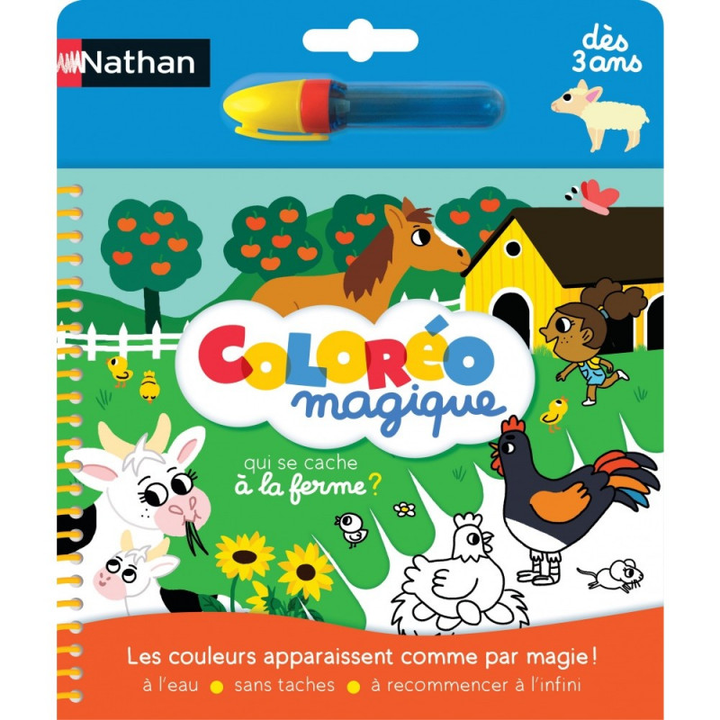 Coloréo à la ferme - Activité créative sans tache pour enfants