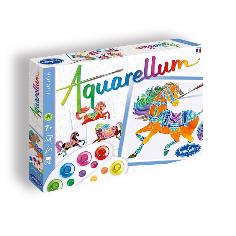 AQUARELLUM JUNIOR « Chevaux » – Kit Créatif Enfant