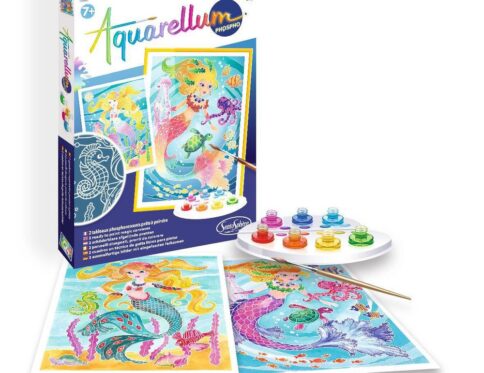 AQUARELLUM PHOSPHO - SIRENES | Kit de peinture pour enfants
