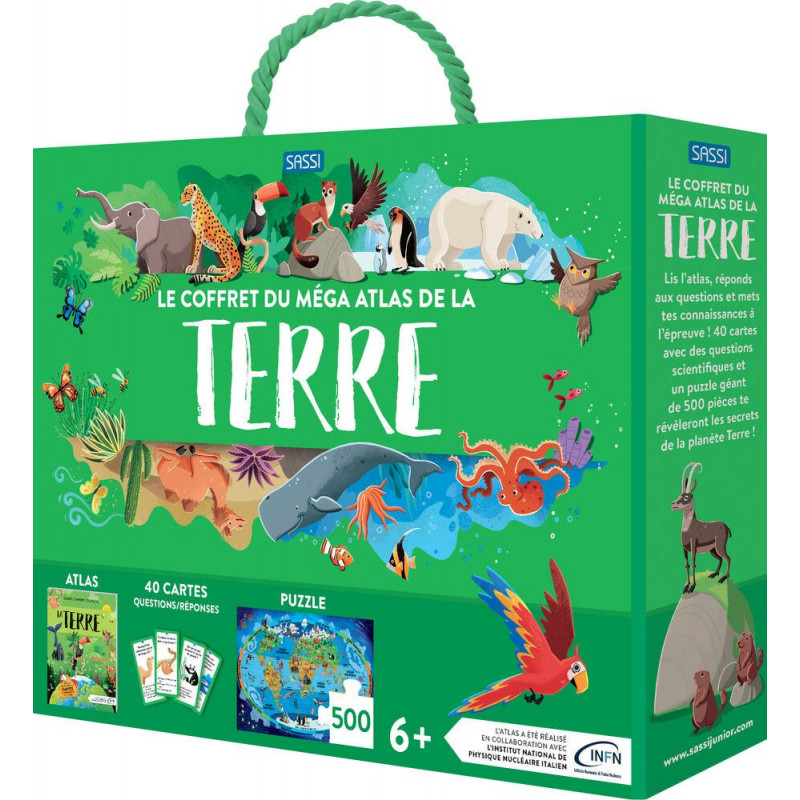 MEGA ATLAS DE LA TERRE - Coffret éducatif pour enfants