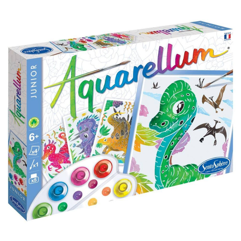 AQUARELLUM JUNIOR Dinosaures - Kit Créatif Enfant