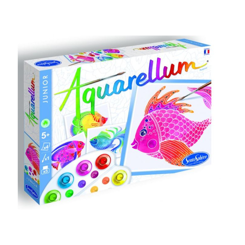 AQUARELLUM JUNIOR « Poissons » – Kit Créatif Enfant