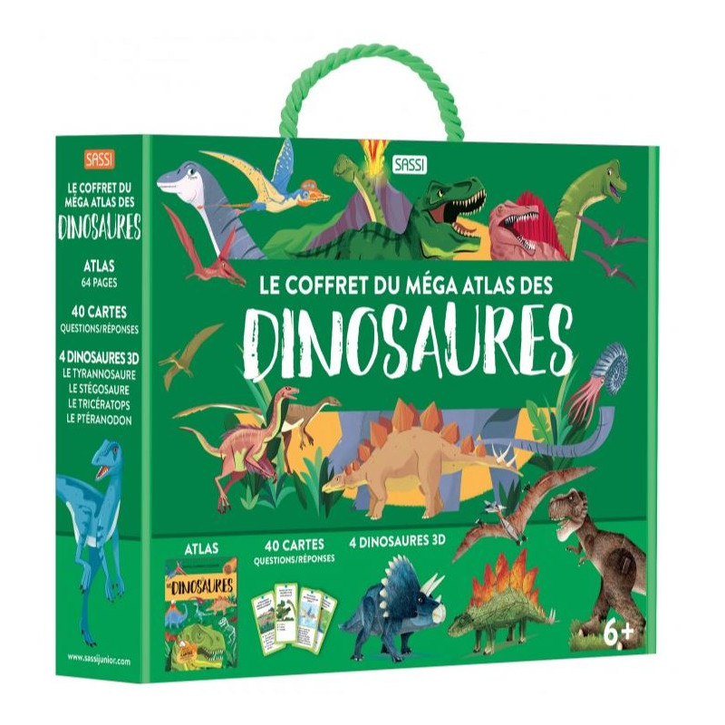 MEGA ATLAS - DINOSAURES : Coffret complet pour enfants