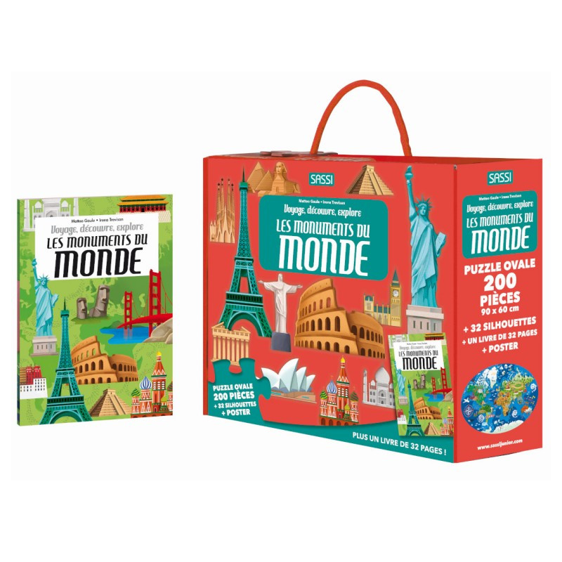 Puzzles éducatifs : Voyage, découvre, explore - Monuments du monde