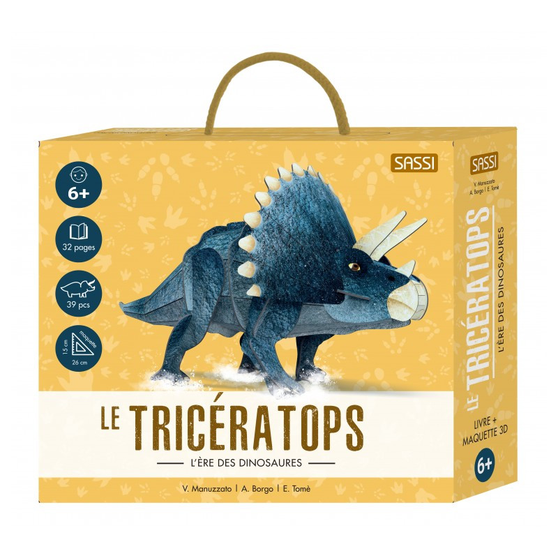 BABY DINO - LE TRICERATOPS : Découvrez ce livre 3D incroyable