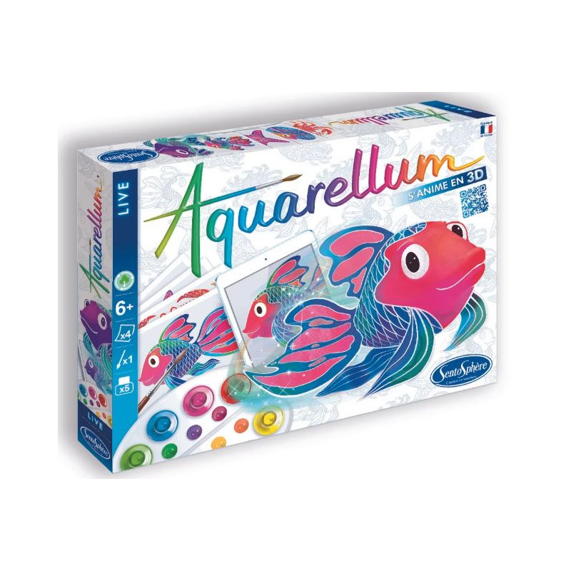 AQUARELLUM LIVE – FONDS MARINS : Peinture numérique et créative