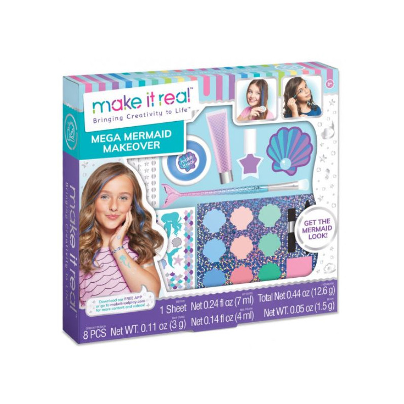 Ensemble de maquillage Sirène – Cosmétiques sous-marins pour enfants