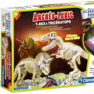 Archéo Ludic T-Rex & Tricératops Phosphorescents | Jouets Lumineux