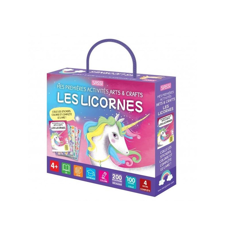 ARTS & CRAFT - LES LICORNES : Livre de Coloriage et Activités