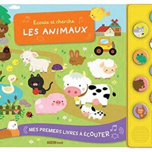 Écoute et cherche les animaux - Livre interactif pour enfants