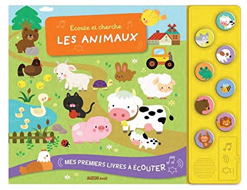 Écoute et cherche les animaux - Livre interactif pour enfants