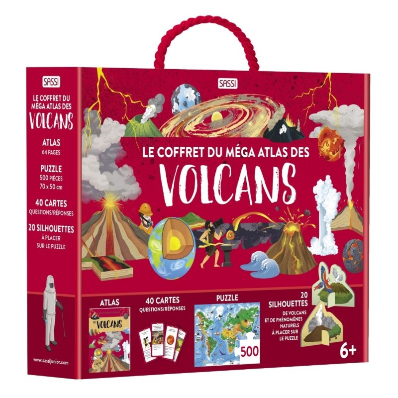 MEGA ATLAS : Le coffret méga atlas des Volcans – Apprenez en vous amusant