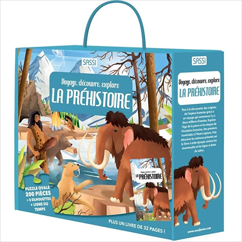 Voyage, découvre, explore - La préhistoire - Puzzle éducatif