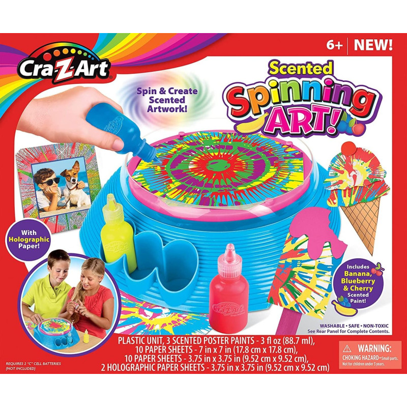 Scented Spin Art - Kit créatif avec peinture parfumée