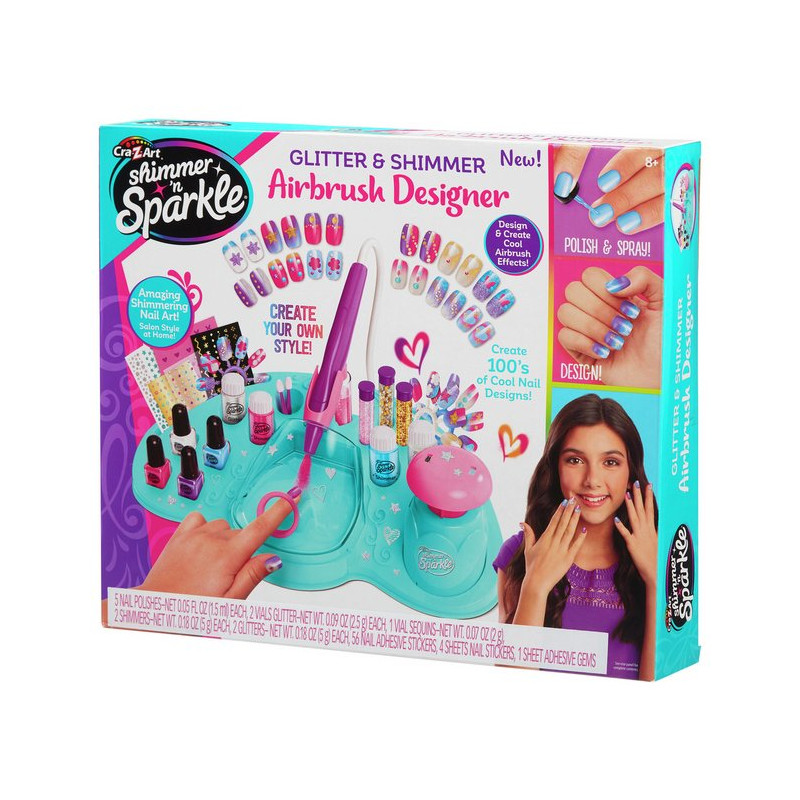 Shimmer ‘n Sparkle Airbrush Nail Design Studio – Kit Nail Art