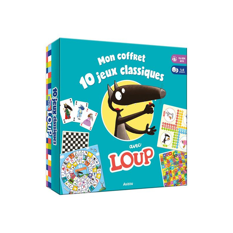 Coffret MON COFFRET 10 JEUX CLASSIQUES AVEC LOUP – Amusement garanti