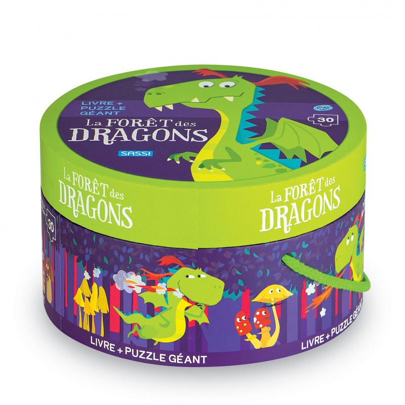 Puzzle rond – La Forêt des Dragons | Jouez avec les Dragons