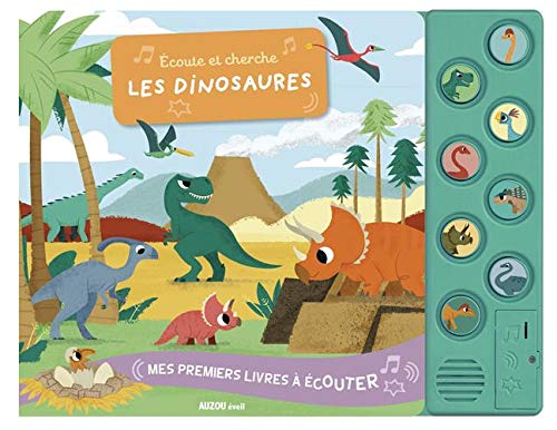 product-9479-1 ÉCOUTE ET CHERCHE LES DINOSAURES - Livre interactif pour enfants